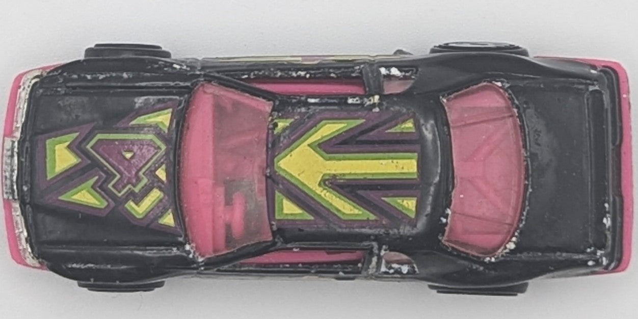 1993 Vintage Hot Wheels '81 Thunder Burner -Black & Pink Die-cast Toy #4