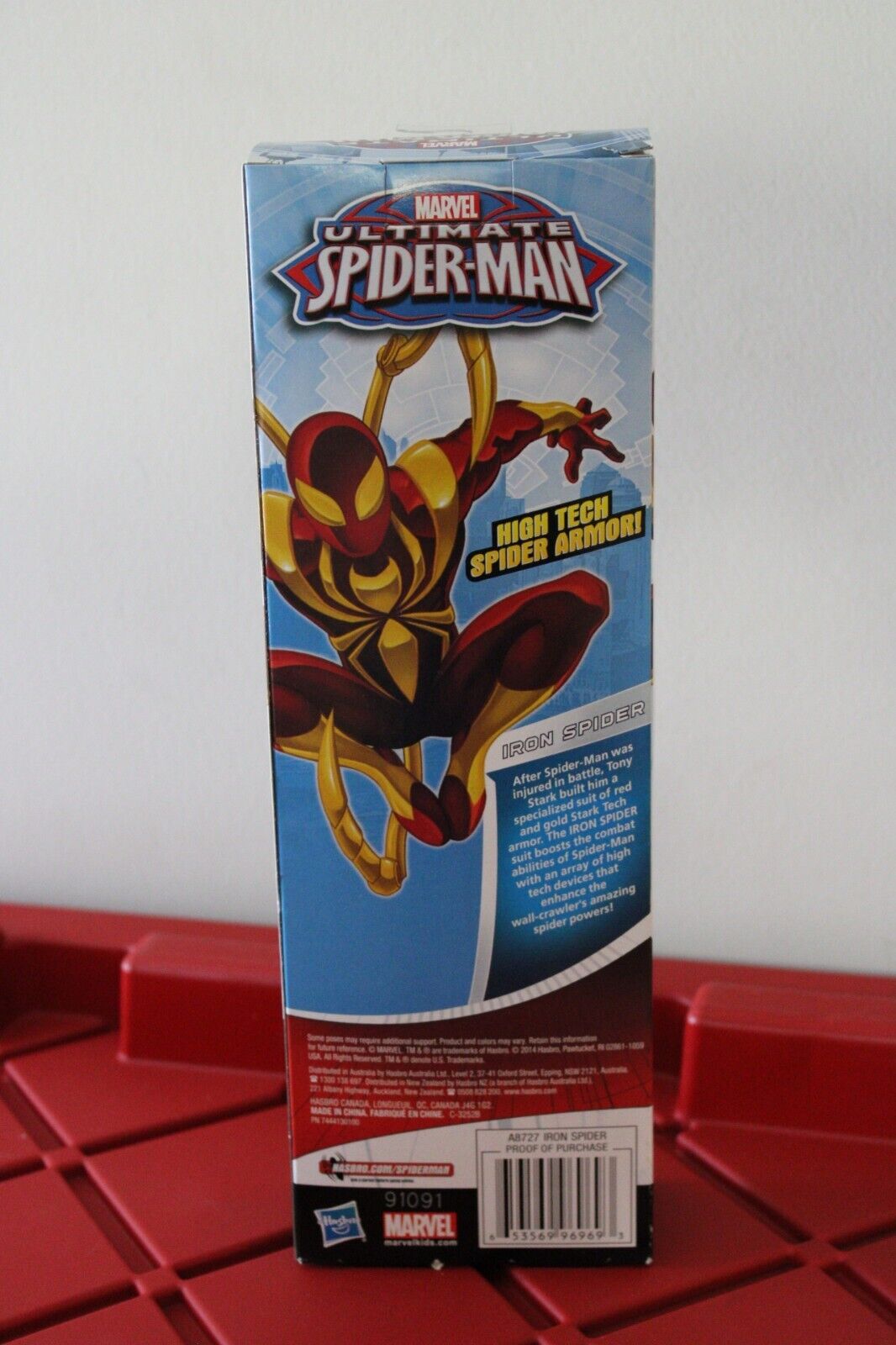 Hasbro Red & Gold 2019 Marvel Ultimate Spider-Man Titan Hero Series Iron Spider