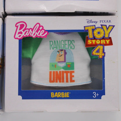 Barbie Mattel Disney Toy Story 4 Fashion Clothing 2018 Set Of 4 Woody Buzz