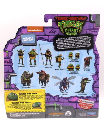 Teenage Mutant Ninja Turtles Mutant Mayhem Turtle Tots Raph & Mikey Figures