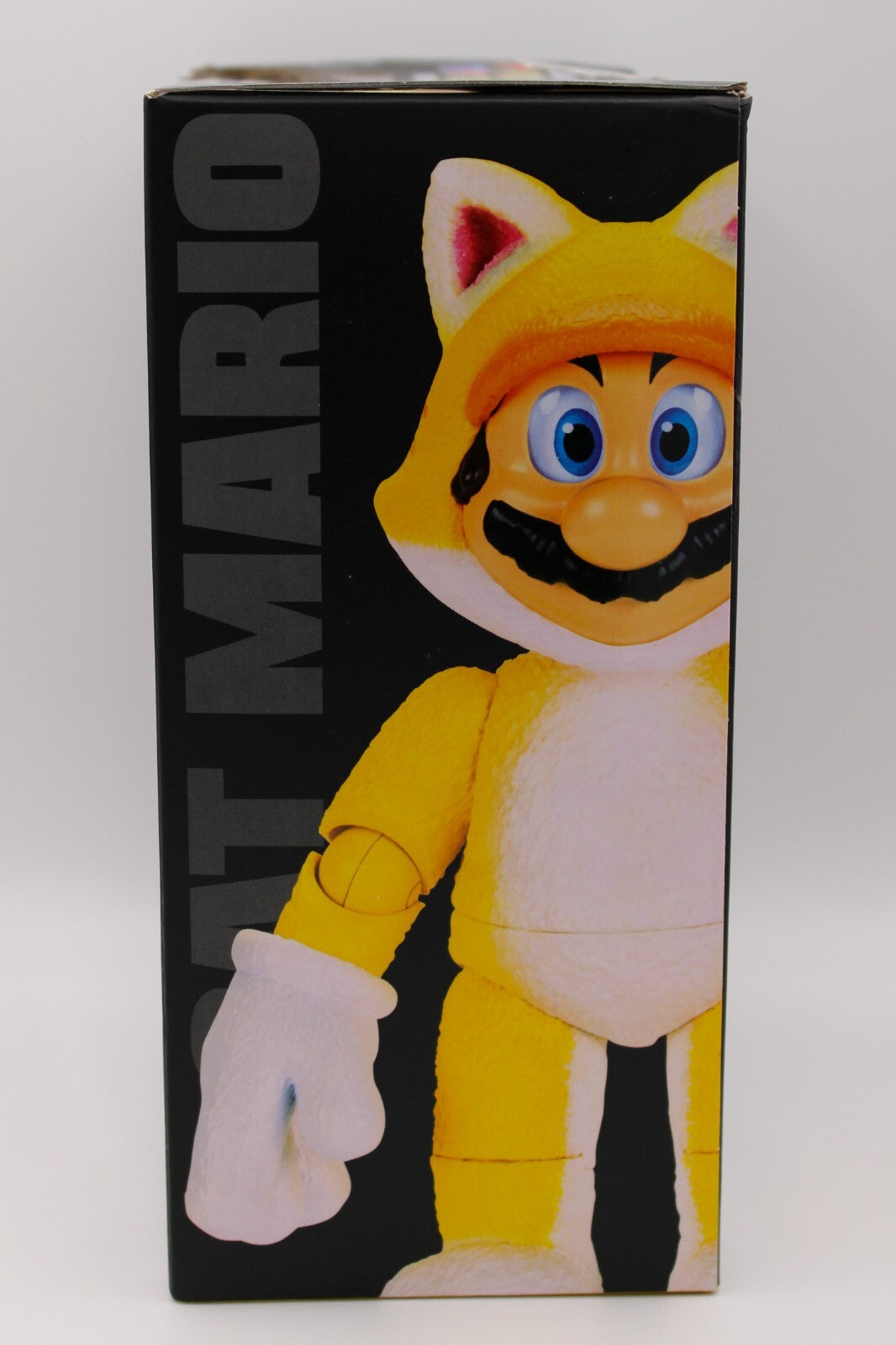 Super Mario Bros Movie 5 Inch Figure Cat Mario Figure w ? Block (Not Mint Box)
