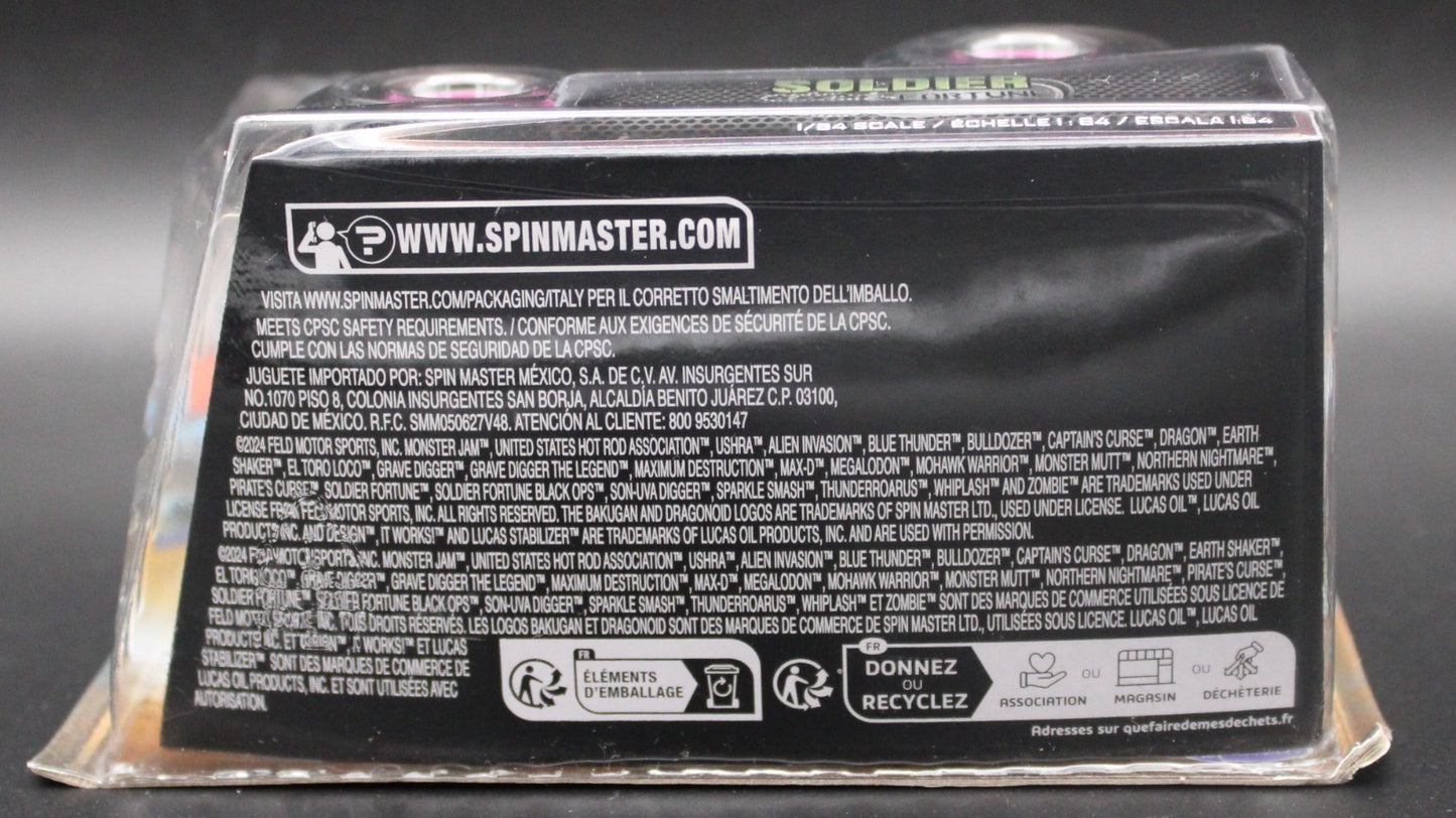 Spin Master Monster Jam Series 35 Soldier of Fortune 1/64 Scale Monster Truck
