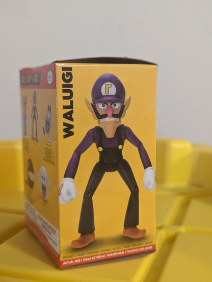 Super Mario Jakks Pacific Waluigi 2.5 Inch Figure Nintendo Collectible MIB