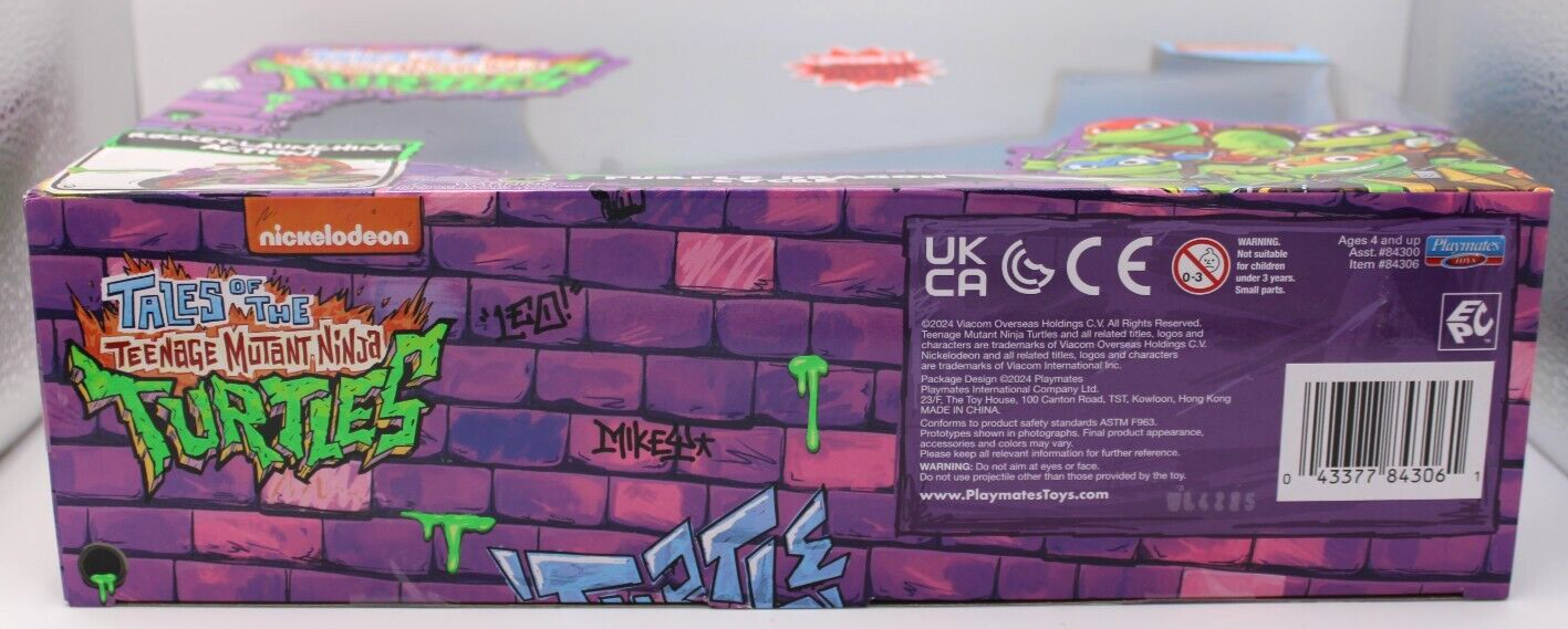 TMNT Mutant Mayhem Purple Dragon Cycle w/ Exclusive Raphael Figure + Rocket Fire