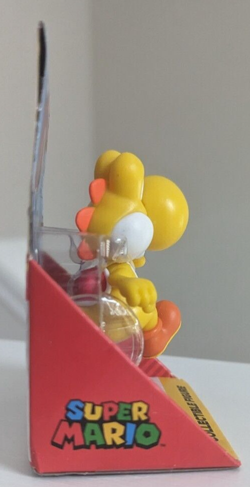 World of Nintendo Yellow Yoshi (Running) 2.5" Figure Checklane Packaging