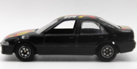 Vintage Yat Ming No. 818 Honda Civic 1:64 Scale Diecast Black Sedan