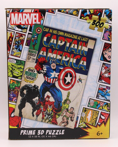 Prime 3D LTD Lenticular Marvel Comics Captain America 300 Piece Puzzle - #100
