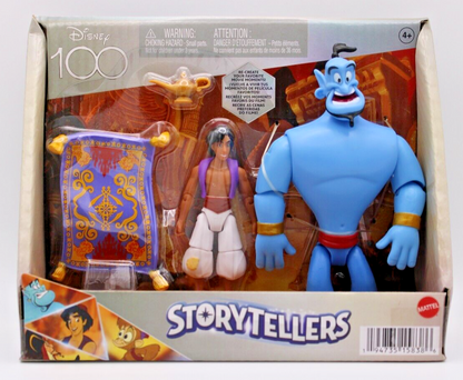 Disney 100 Storytellers Aladdin, Genie, Carpet Figures Cave of Wonders 3 Pack