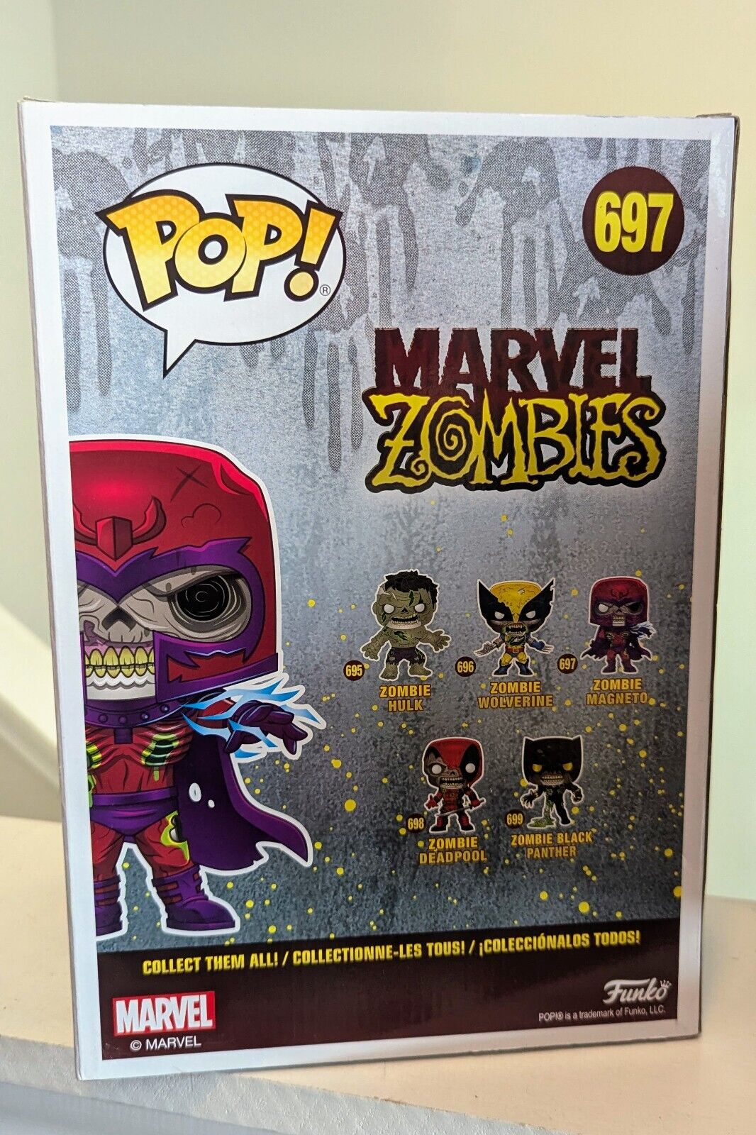 Funko POP! Jumbo Marvel Zombies: Zombie Magneto #697 10 Inch Figure X-Men