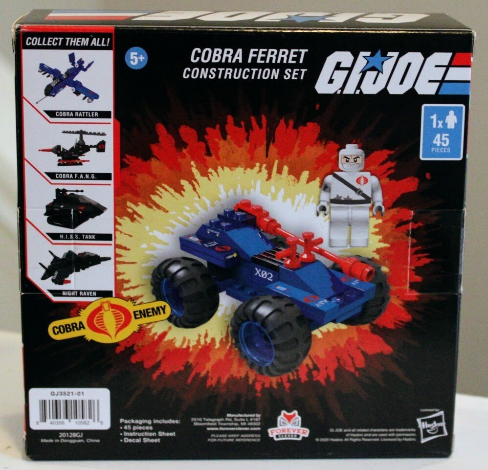 Forever Clever 3 GI Joe Military Vehicle Construction Sets Building Kits
