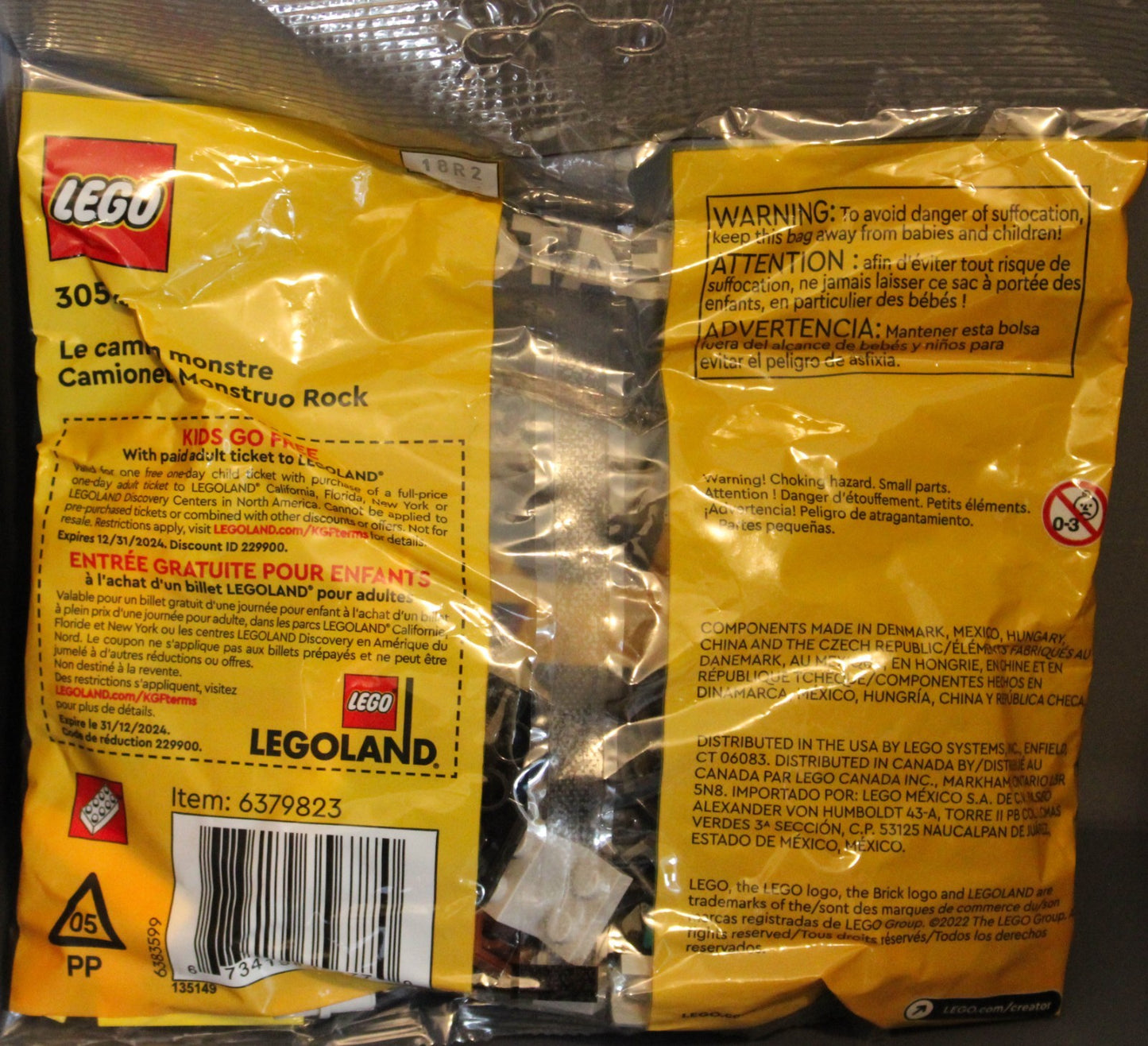 3 LEGO Polybags Green Creature Rock Monster Truck Wildlife Rescue Hovercraft