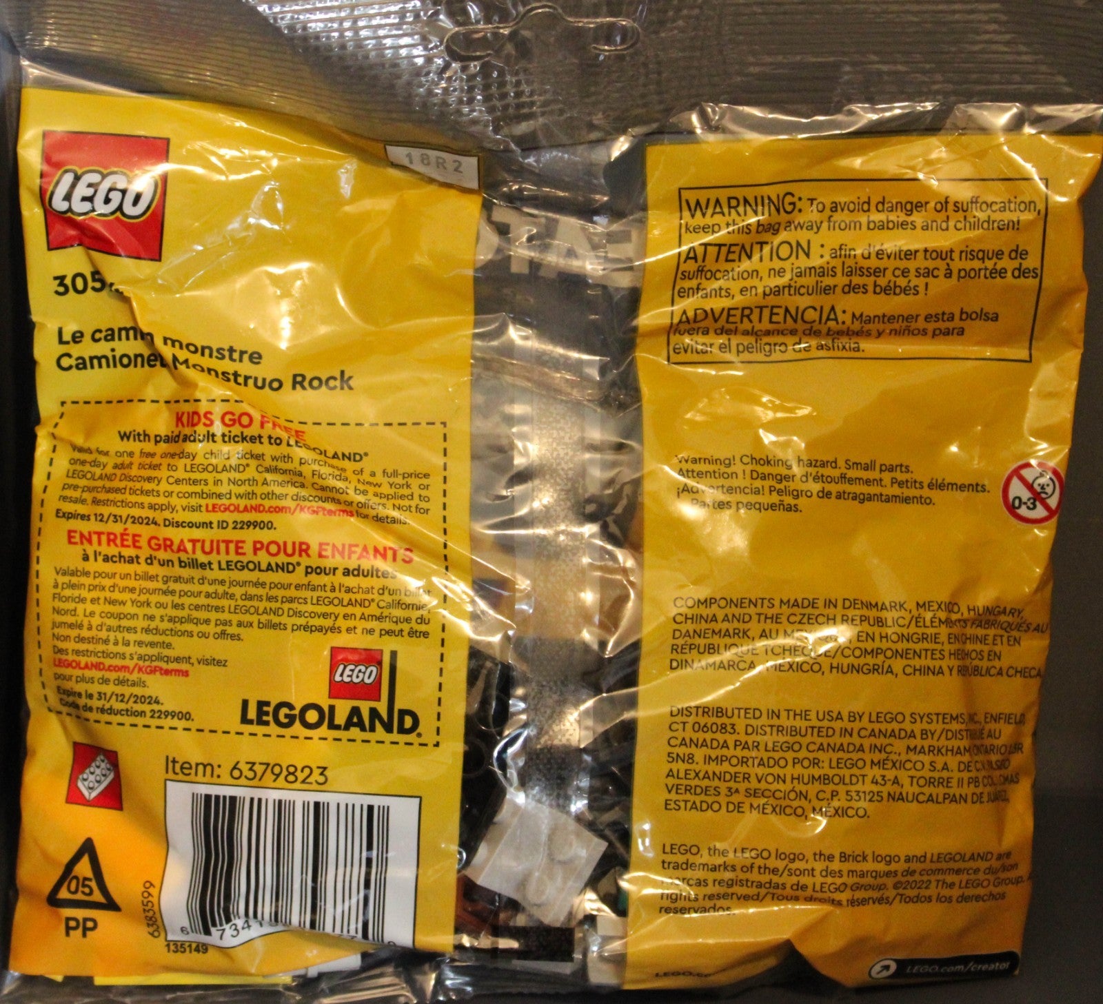 3 LEGO Polybags Green Creature Rock Monster Truck Wildlife Rescue Hovercraft