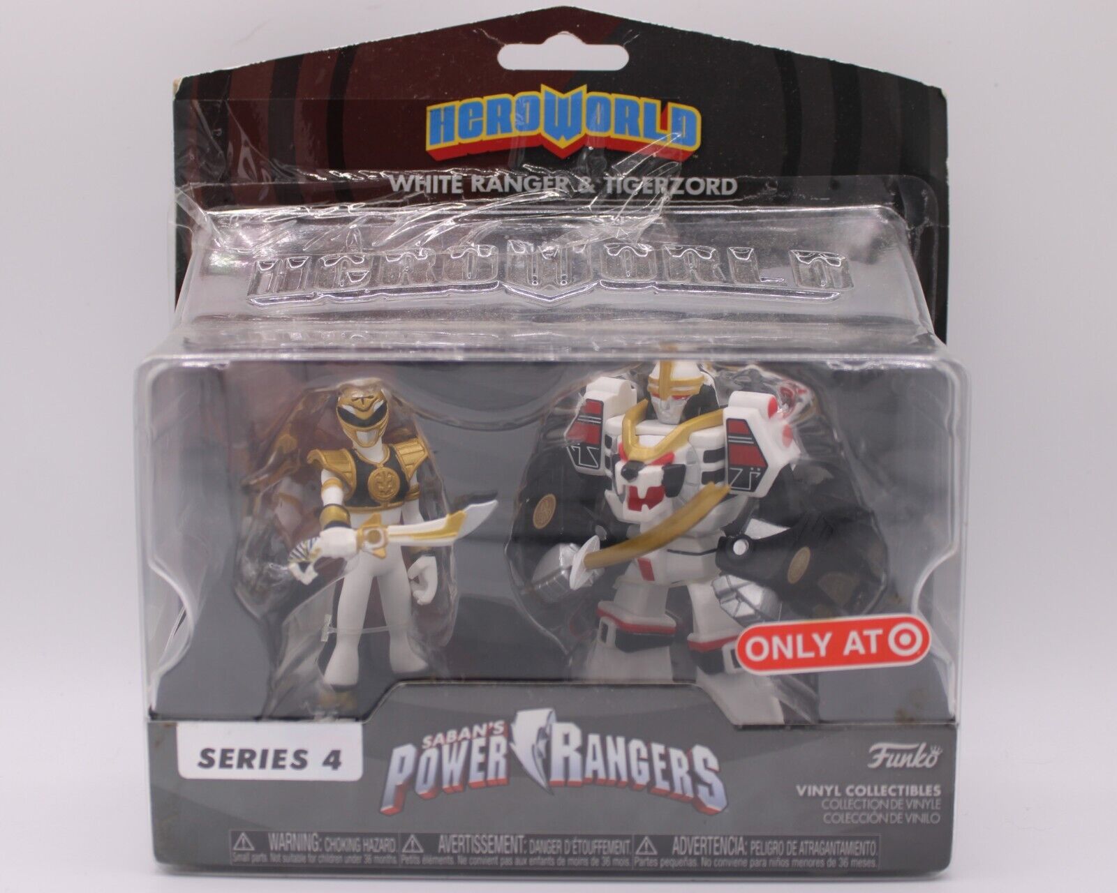 Funko Hero World: Power Rangers- 2 Pack- White Ranger & Tigerzord - Target Excl