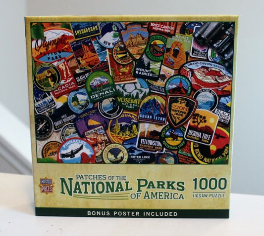 Patches Of The National Parks 1000 Piece Jigsaw Puzzle Sealed