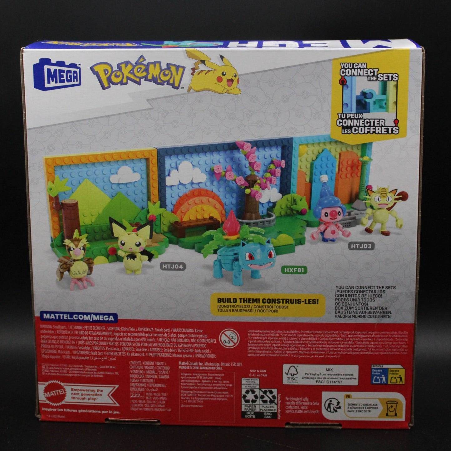 Pokemon Park Scene with Bulbasaur Building Toy Kits, 220 Pieces (MEGA)