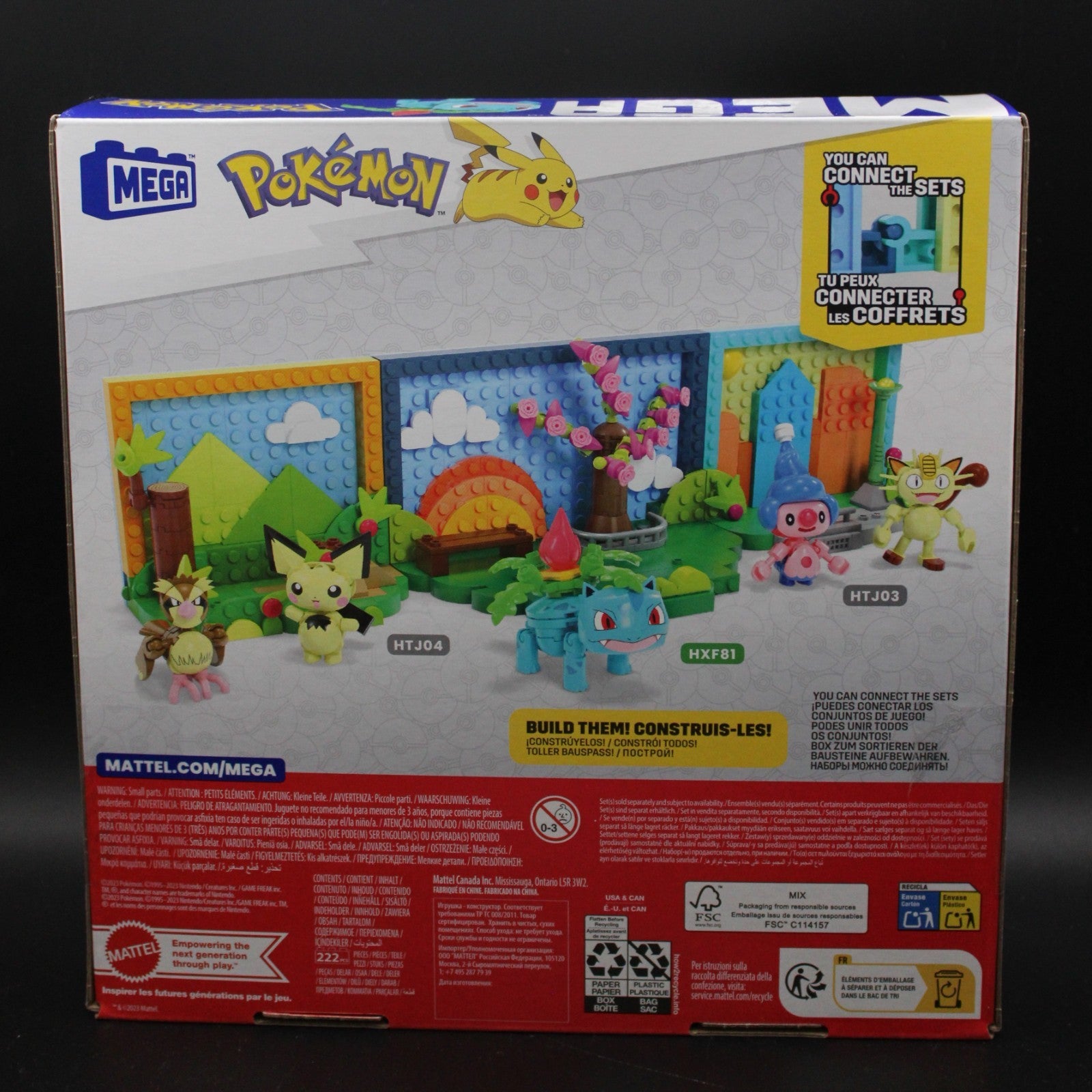 Pokemon Park Scene with Bulbasaur Building Toy Kits, 220 Pieces (MEGA)