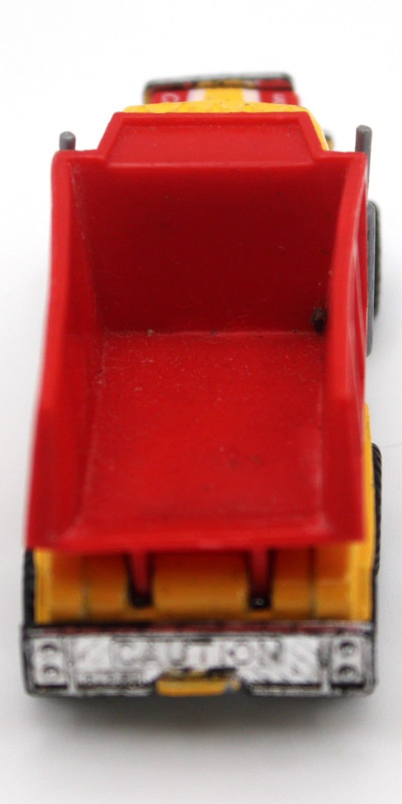 1981 Vintage Old Matchbox Peterbilt Dump Truck Pace Yellow Red Construction