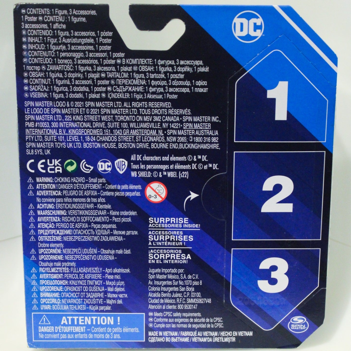 Superman Action Figure DC Bonus 2 Surprise Acessories Spin Master 2023