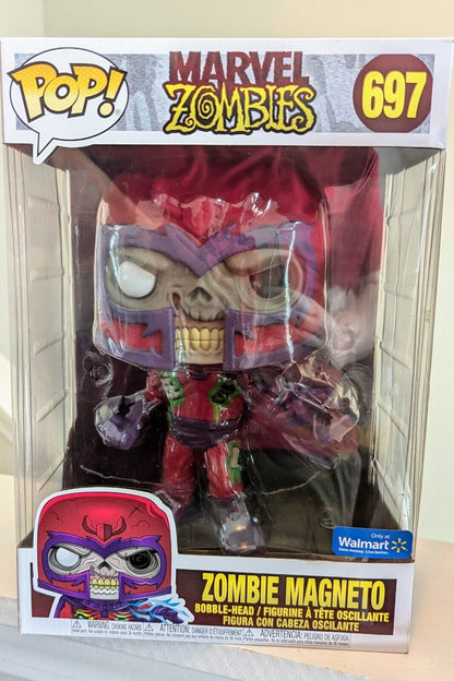 Funko POP! Jumbo Marvel Zombies: Zombie Magneto #697 10 Inch Figure X-Men