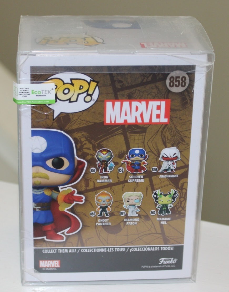 Funko Pop! Marvel Infinity Warps - Soldier Supreme #858 With Protector Case