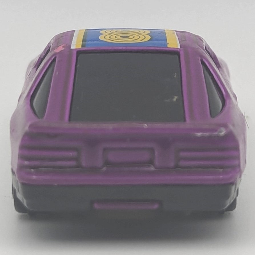 Yatming Mazda RX-7 Turbo Purple Super 8 No. 807 Die Cast Toy Car Vehicle