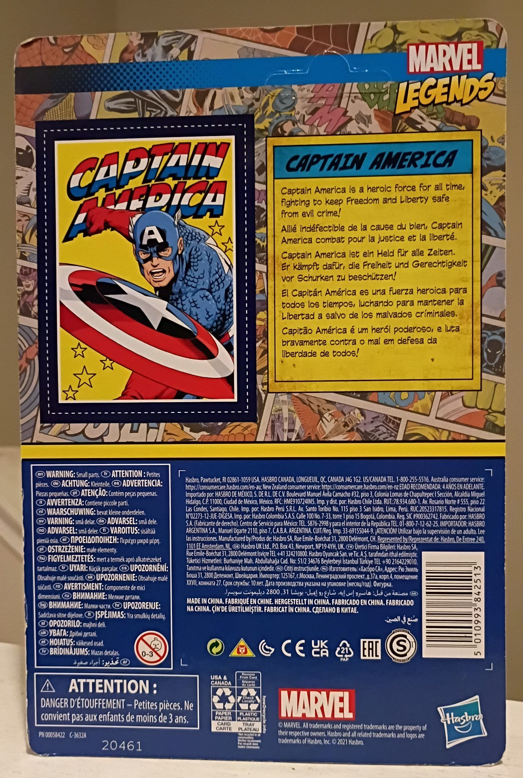 Lot of 3 Marvel Legends Retro Collection Captain America, Hulk, Firestar 3.75"