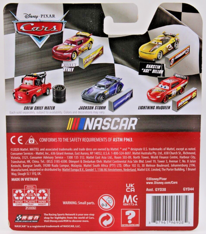 Disney Pixar Cars NASCAR Series #24 William Byrev Shifty 2021 Piston Cup Metal