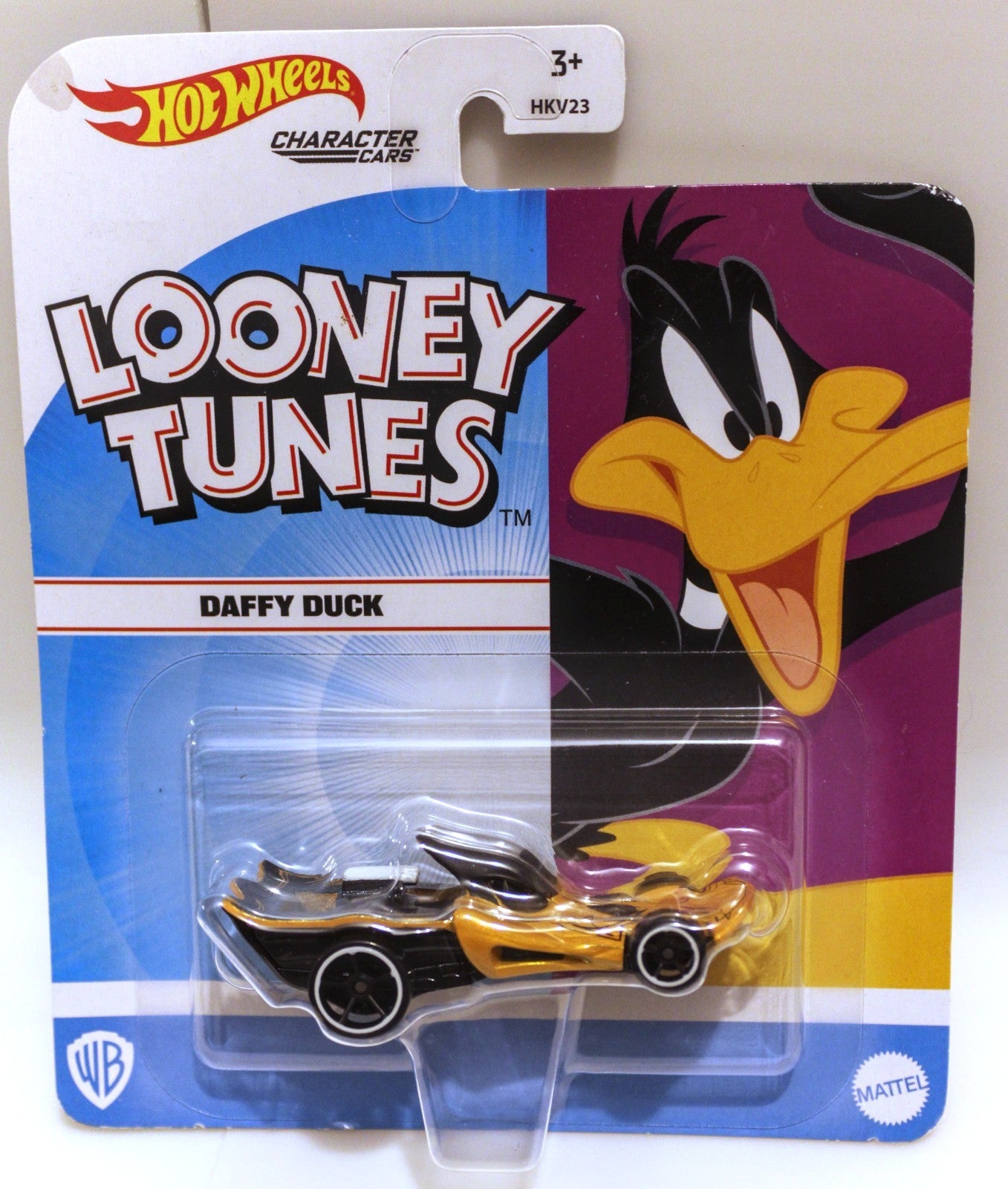 2 Lot Hot Wheels Looney Tunes Character Cars Diecast Daffy Duck Marvin Martian