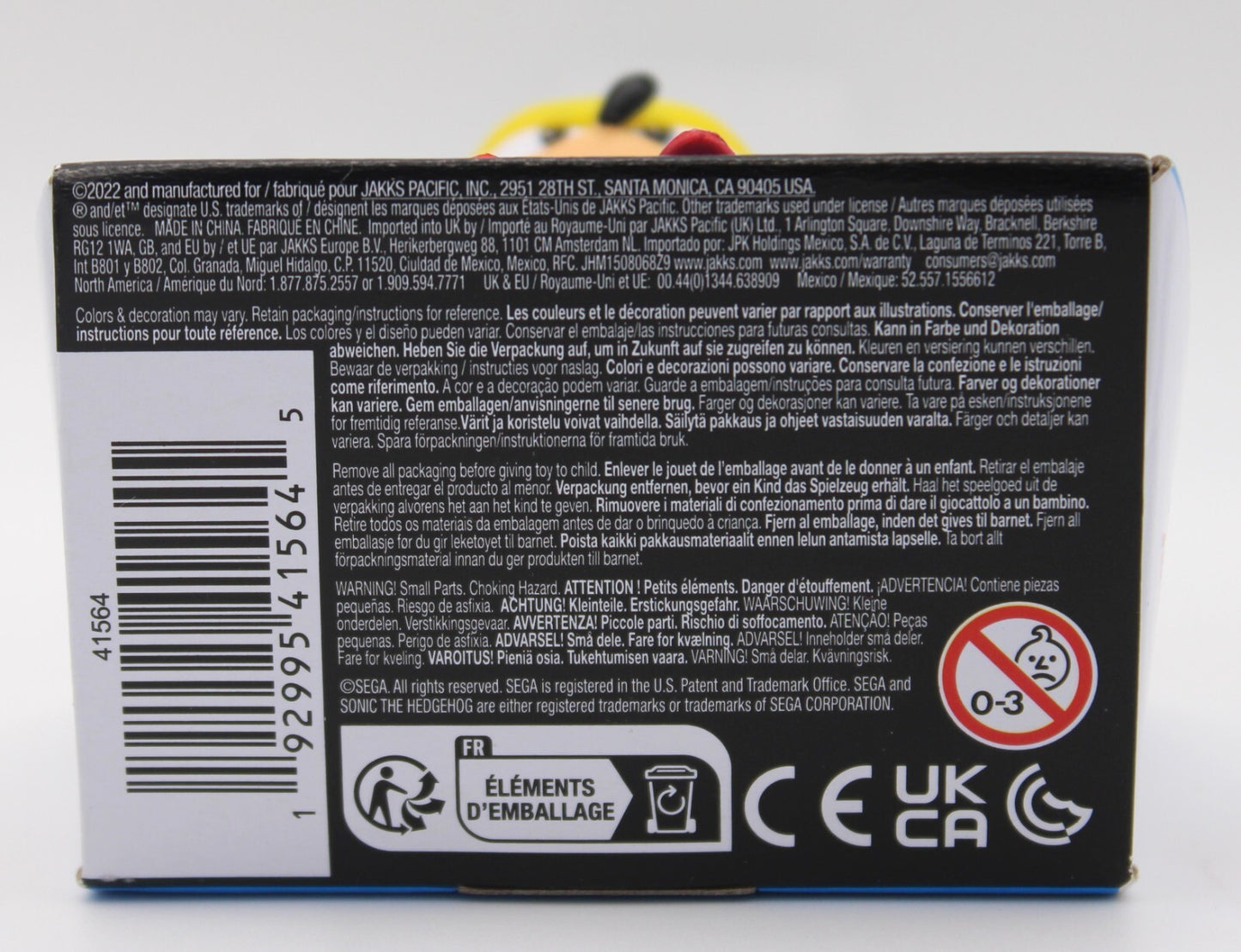 Sonic Hedgehog Classic Super Sonic 2.5 Inch Scale Action Figure Jakks Pacific