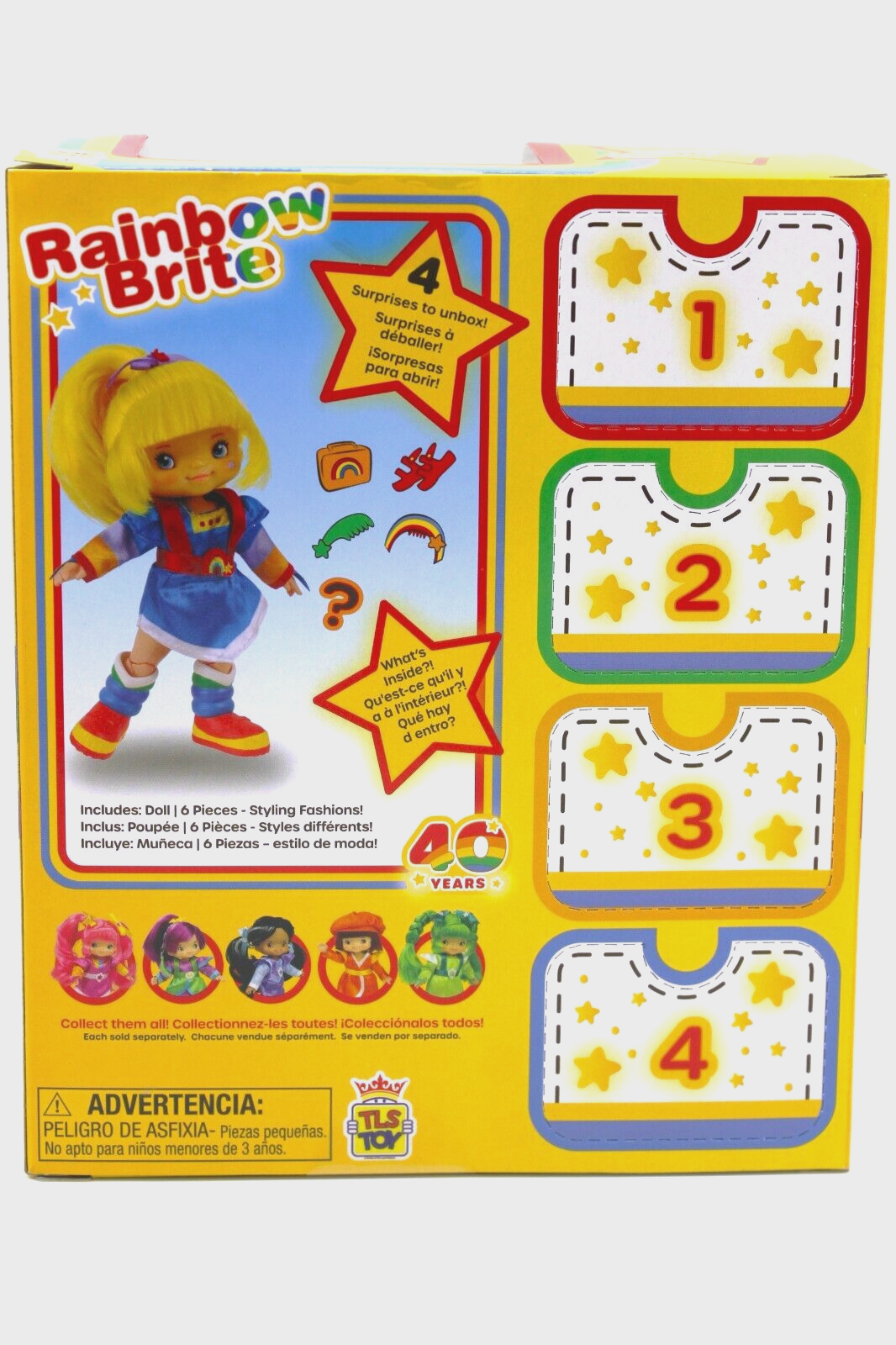 Rainbow Brite 40th Anniversary 5.5 Inch Fashion Doll  The Loyal Subjects