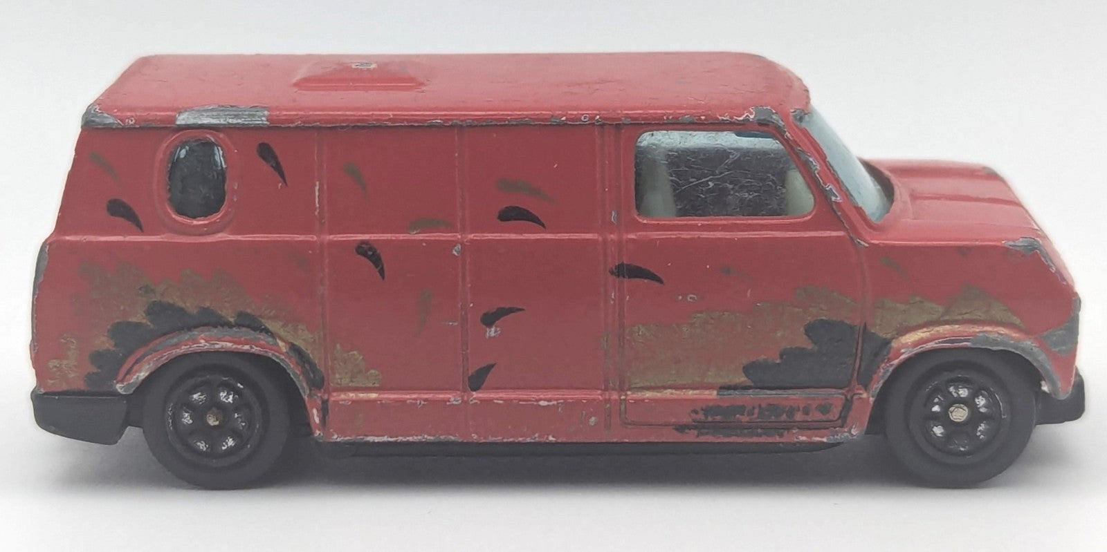 Vintage Red Van With Graphics Die Cast 1981 Universal Studios No. 1501