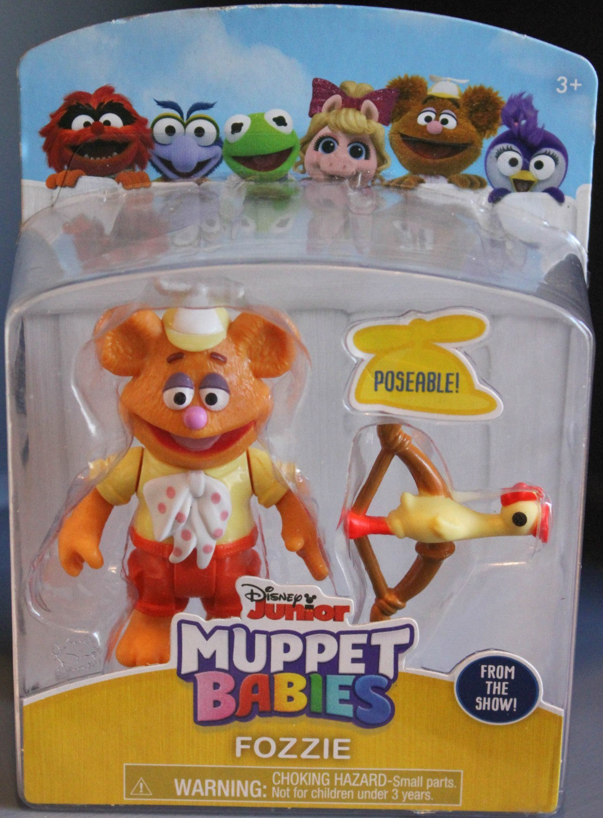 Muppet Babies 2 Action Figures - Fozzie w/ Bow & Piggy w/ Bday Cake