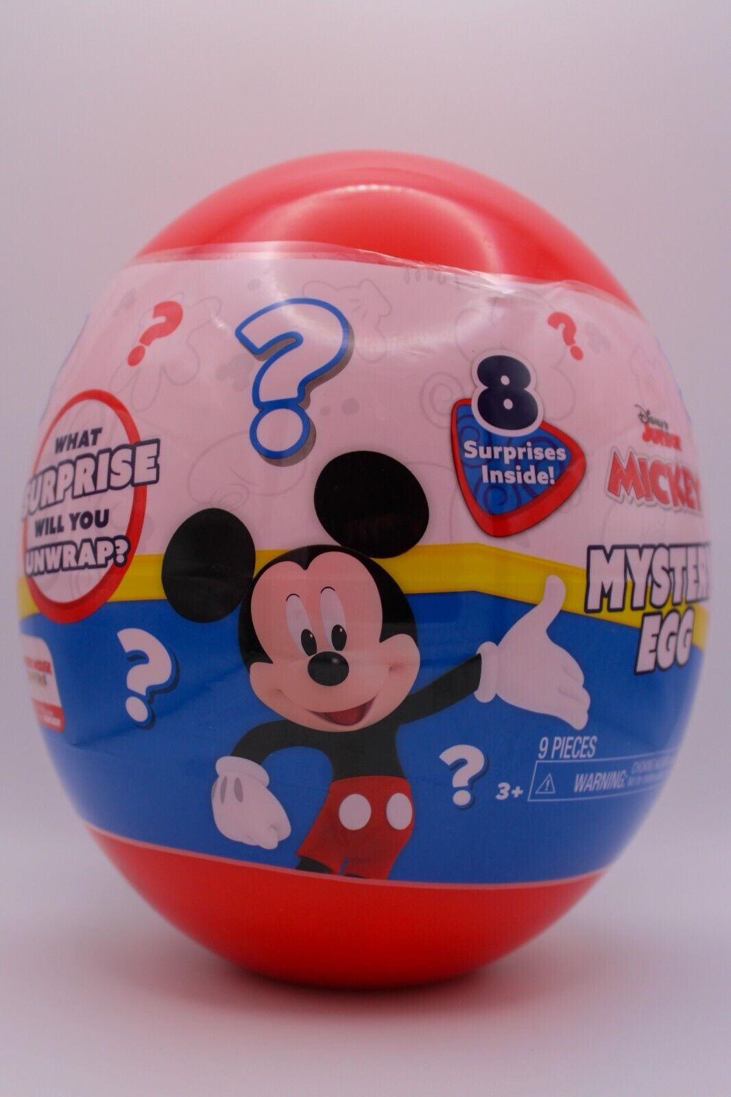 Disney Junior Mickey Giant Mystery Egg Toy Capsule 8 Surprises Inside New