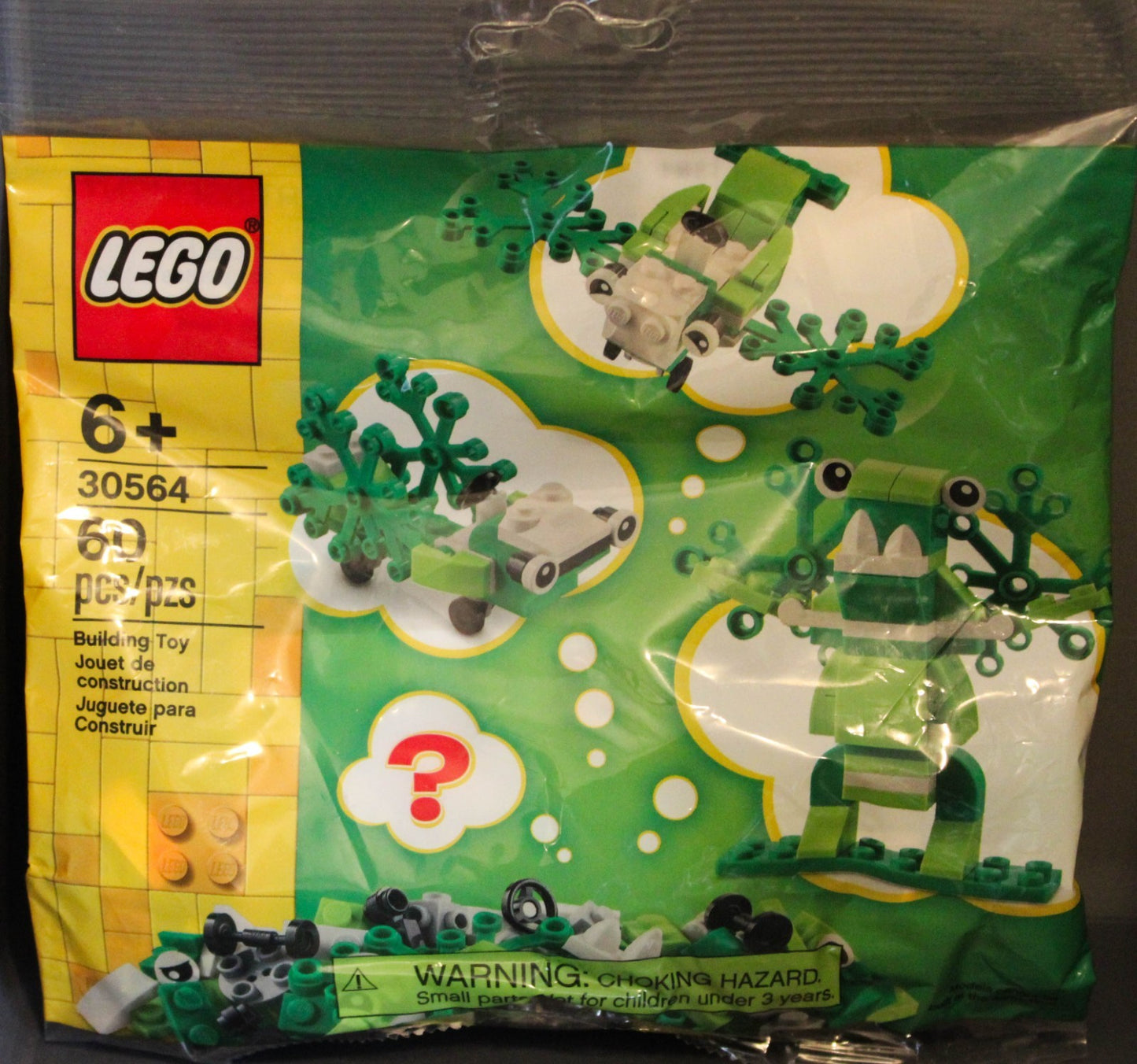 3 LEGO Polybags Green Creature Rock Monster Truck Wildlife Rescue Hovercraft