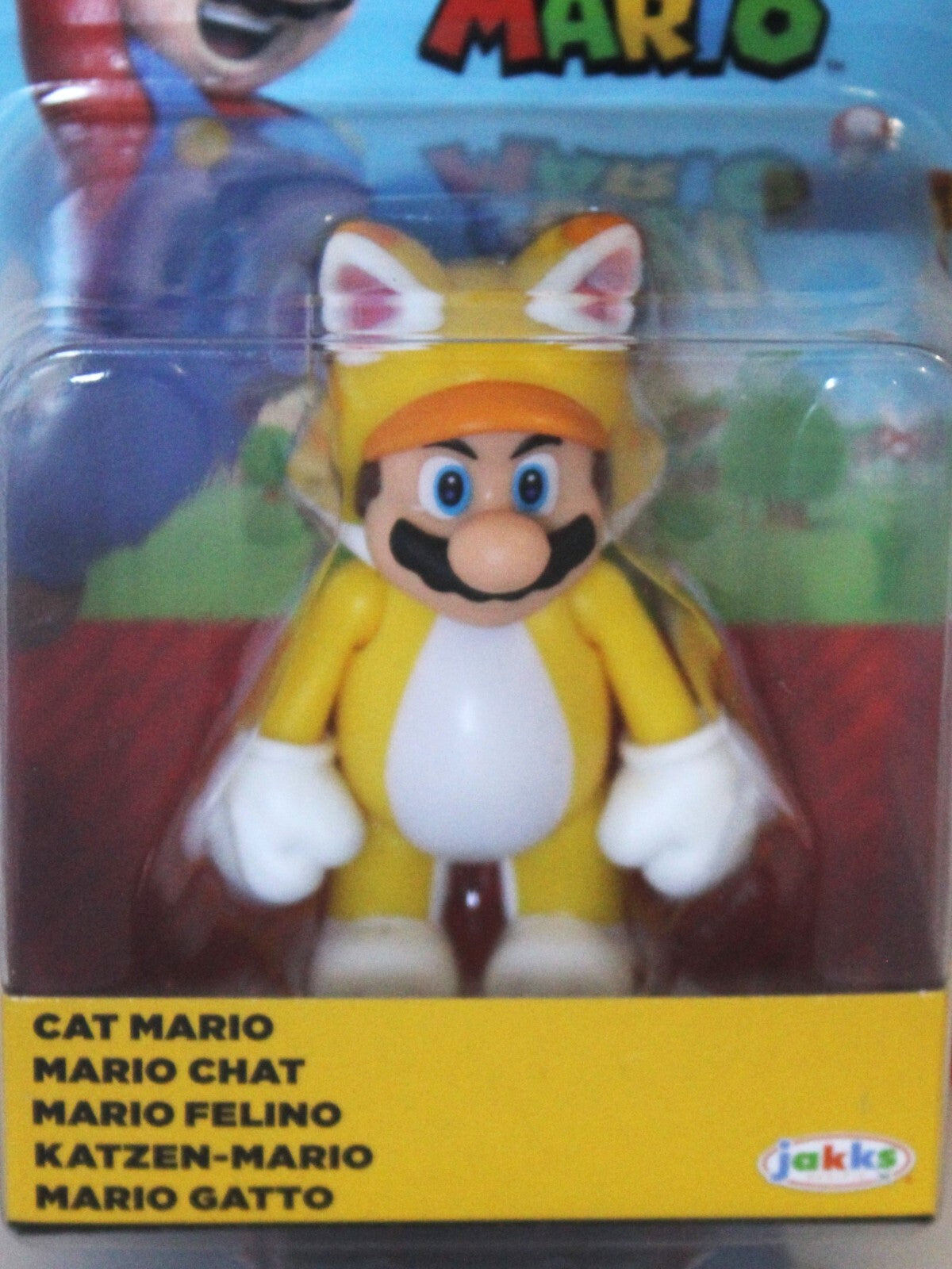 Jakks Pacific Cat Mario 2.5 Inch Mini-Figure Super Mario Bros World Of Nintendo