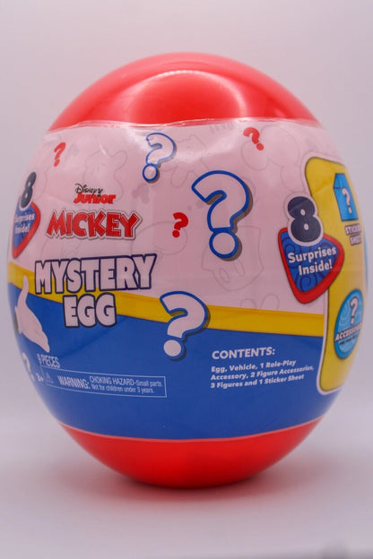 Disney Junior Mickey Giant Mystery Egg Toy Capsule 8 Surprises Inside New