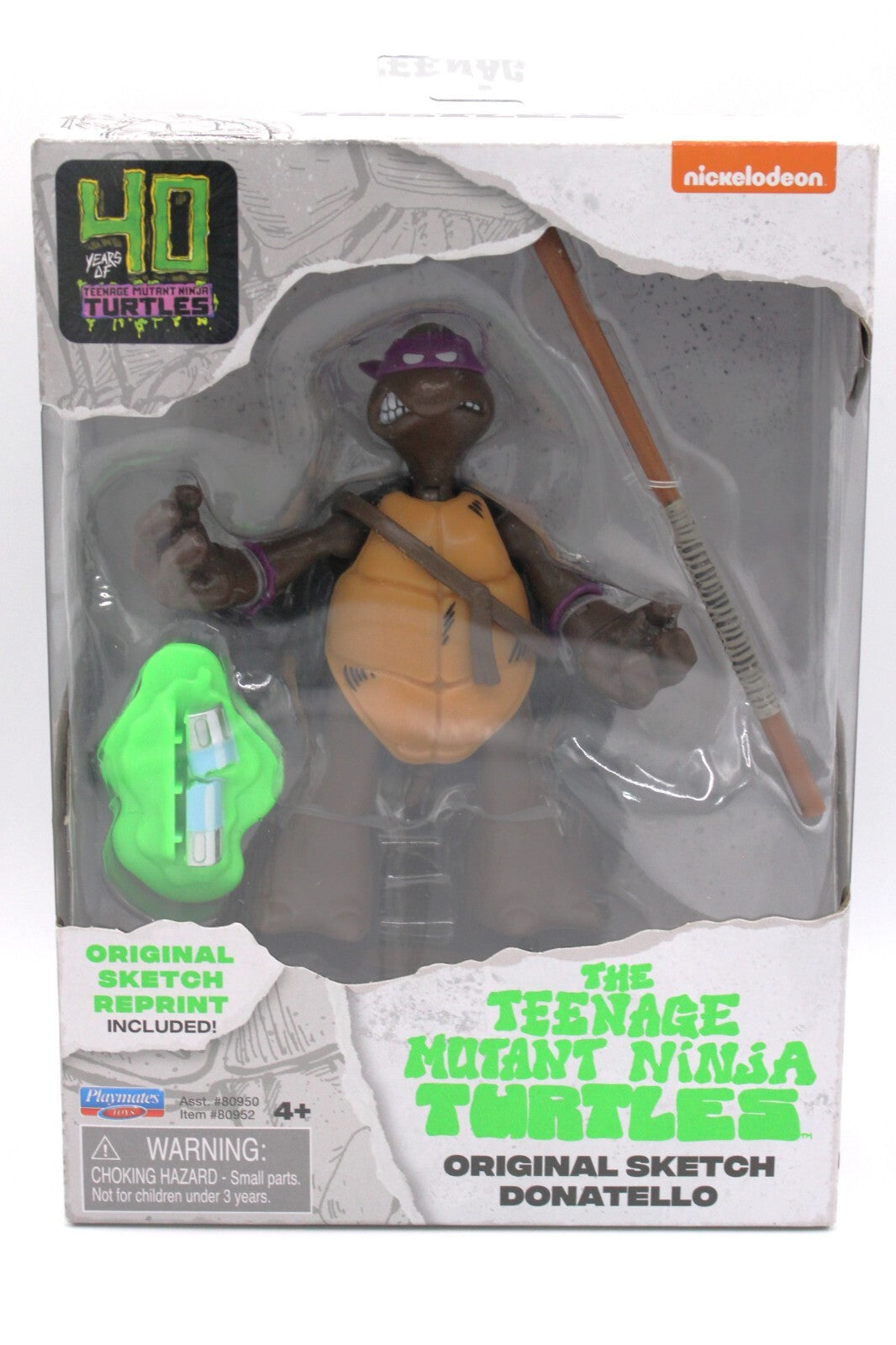 40 Years of Teenage Mutant Ninja Turtles Original Sketch Set of 4 Action Figures