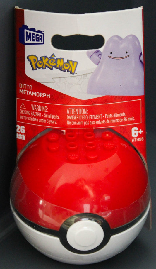 MEGA Construx Pokemon Ditto inside Poke Ball Building Set 26 Pcs HTH98 Sealed