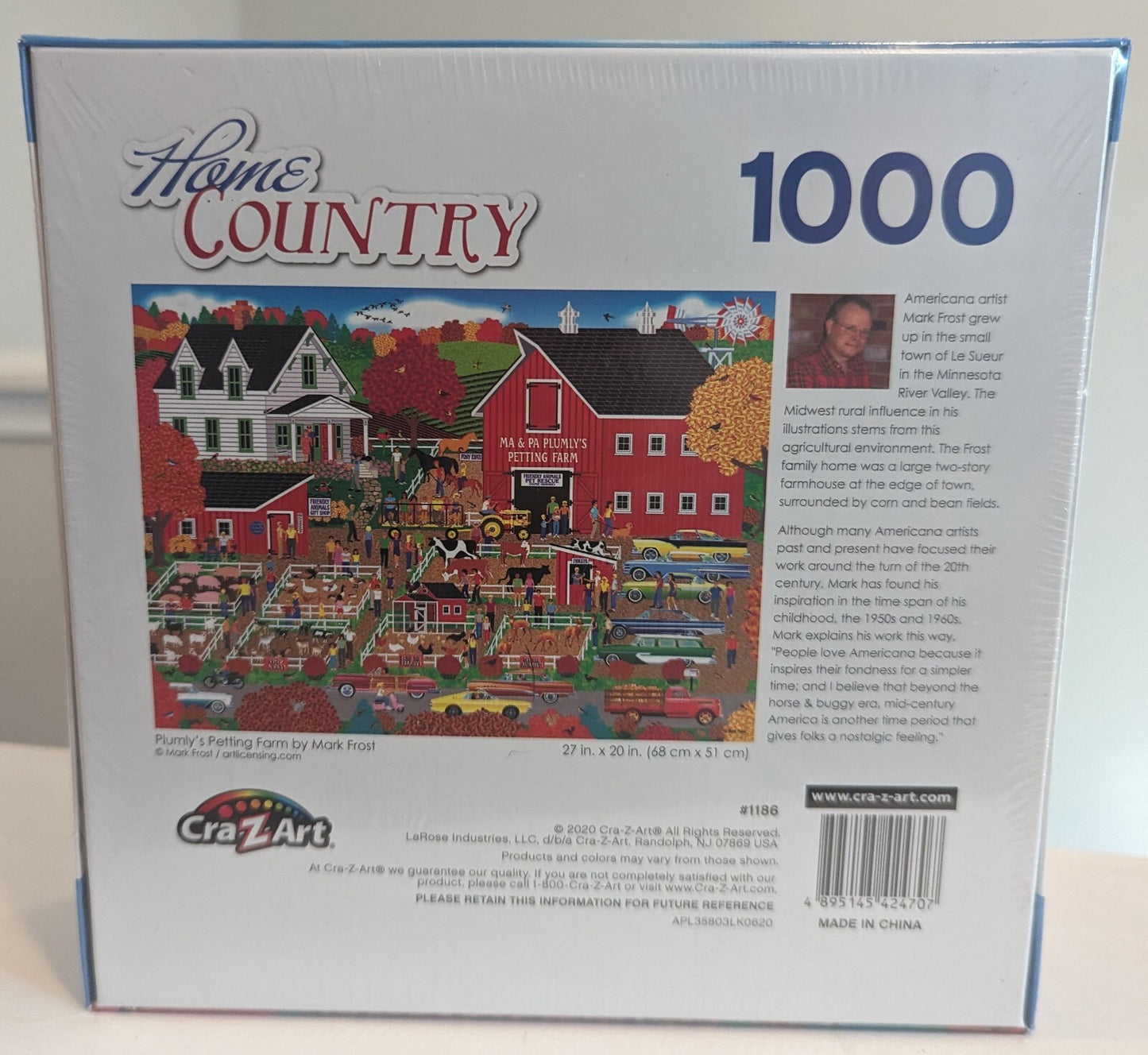Home Country: Plumly's Petting Farm by Mark Frost 1000 Piece Puzzle Sealed