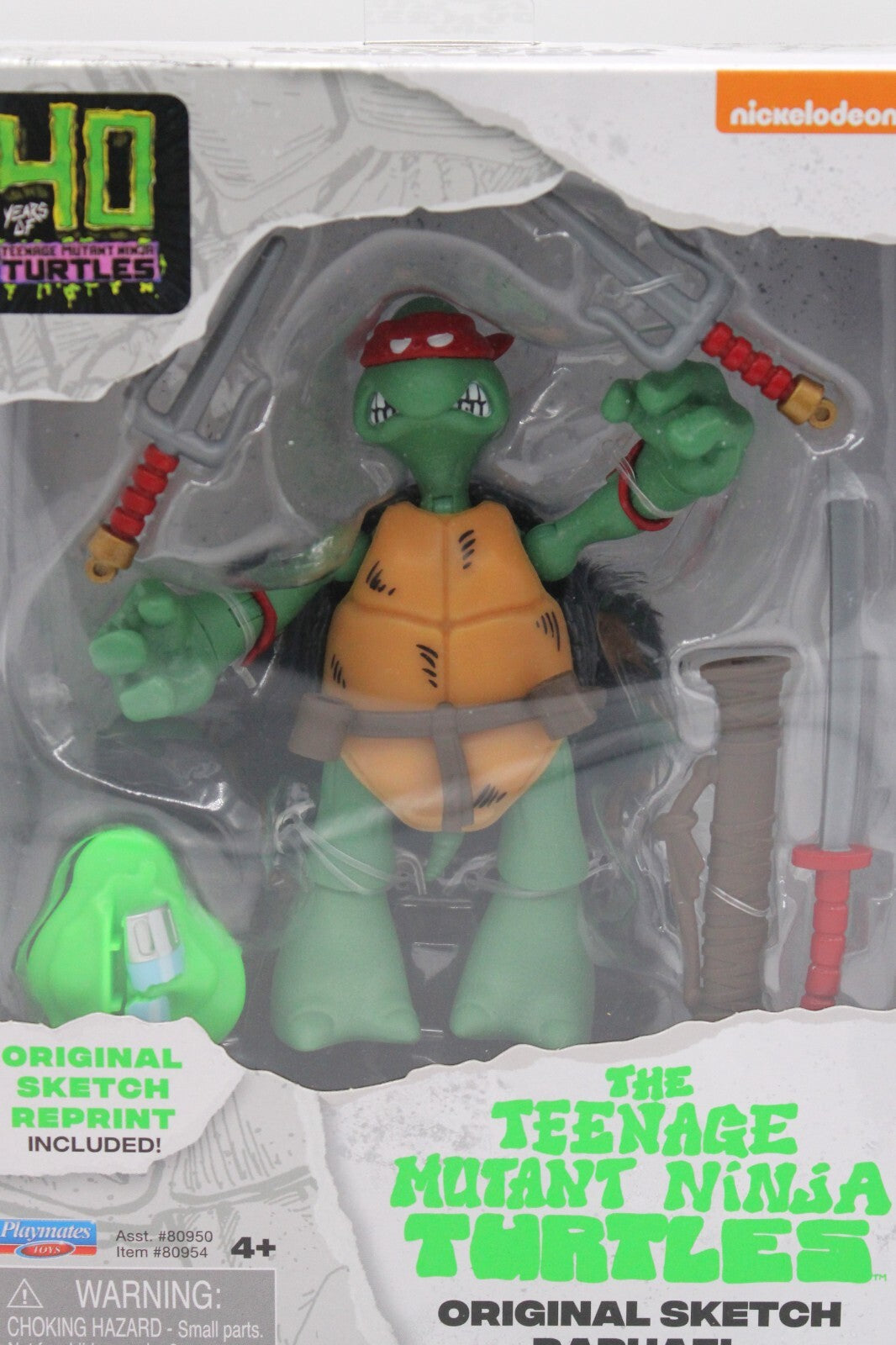 40 Years of Teenage Mutant Ninja Turtles Original Sketch Set of 4 Action Figures