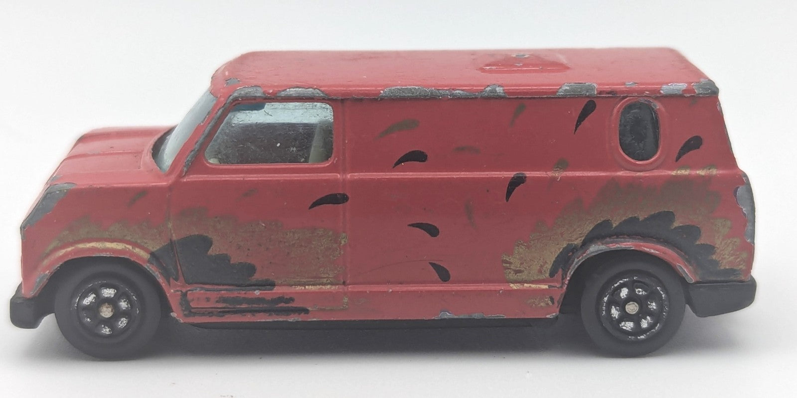Vintage Red Van With Graphics Die Cast 1981 Universal Studios No. 1501