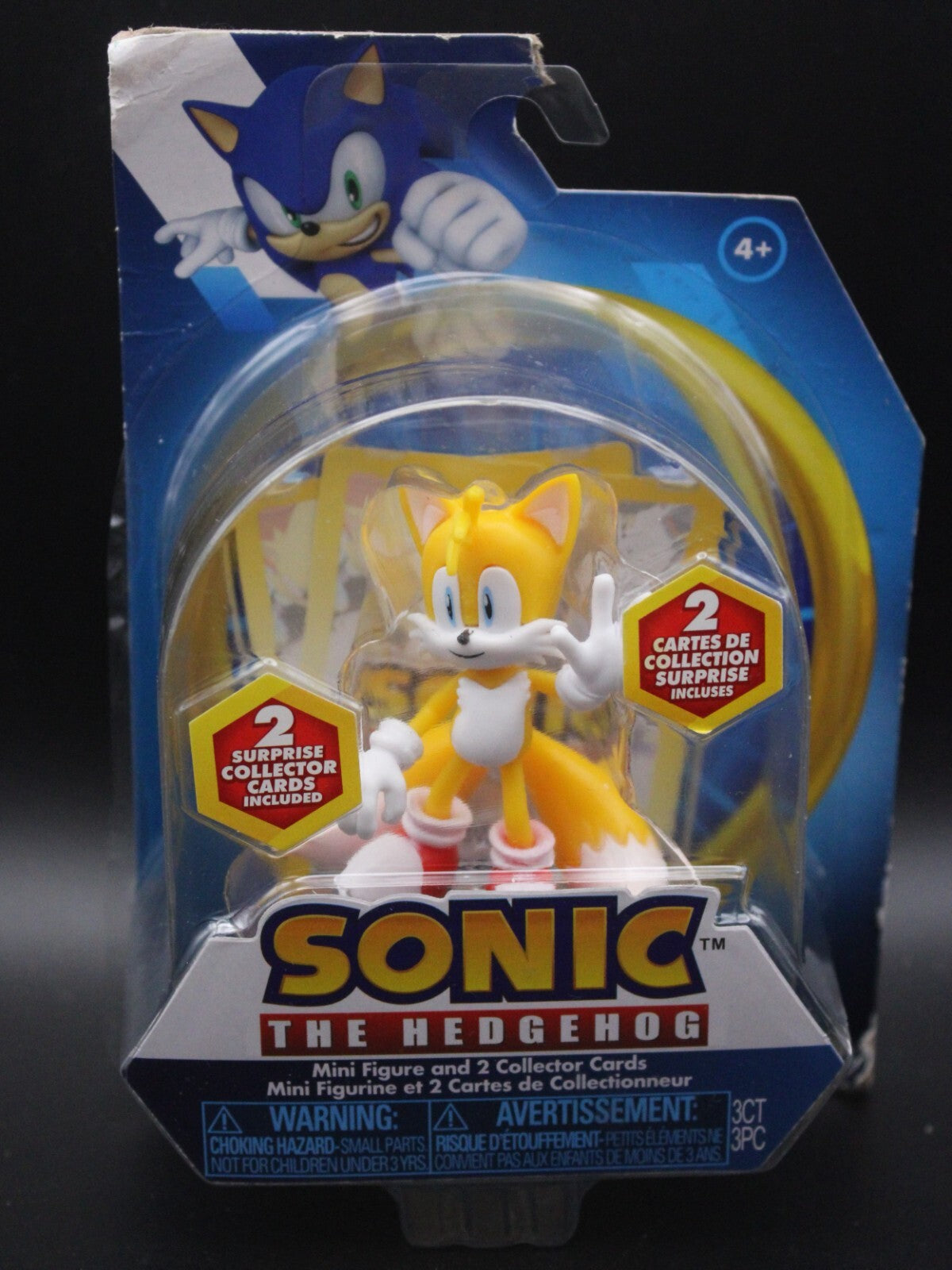 Sega Sonic The Hedgehog Tails Action Figure & 2 Collector Cards (Rough Package)