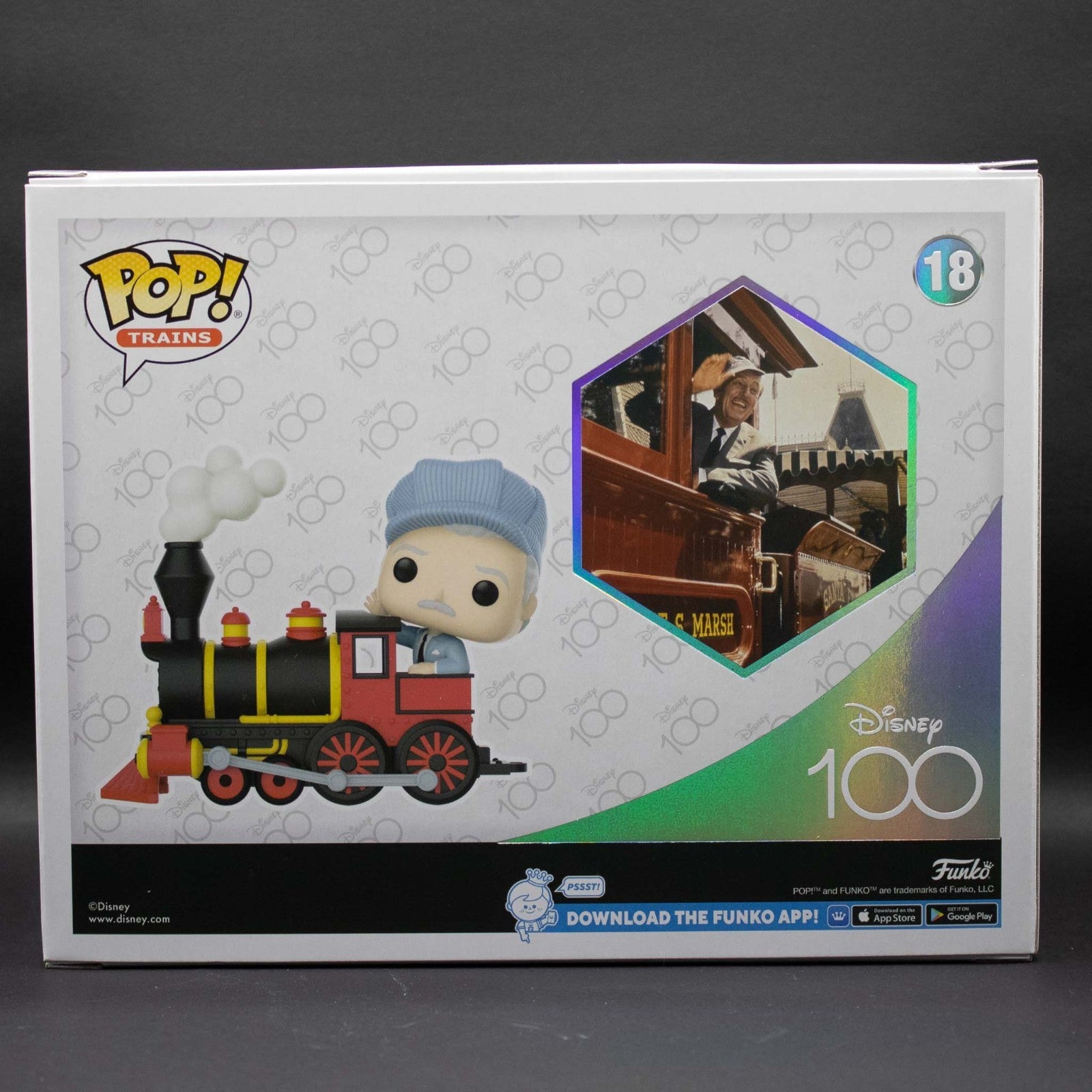Funko Pop! Trains Disney 100 Walt Disney On Engine #18 Amazon Exclusive