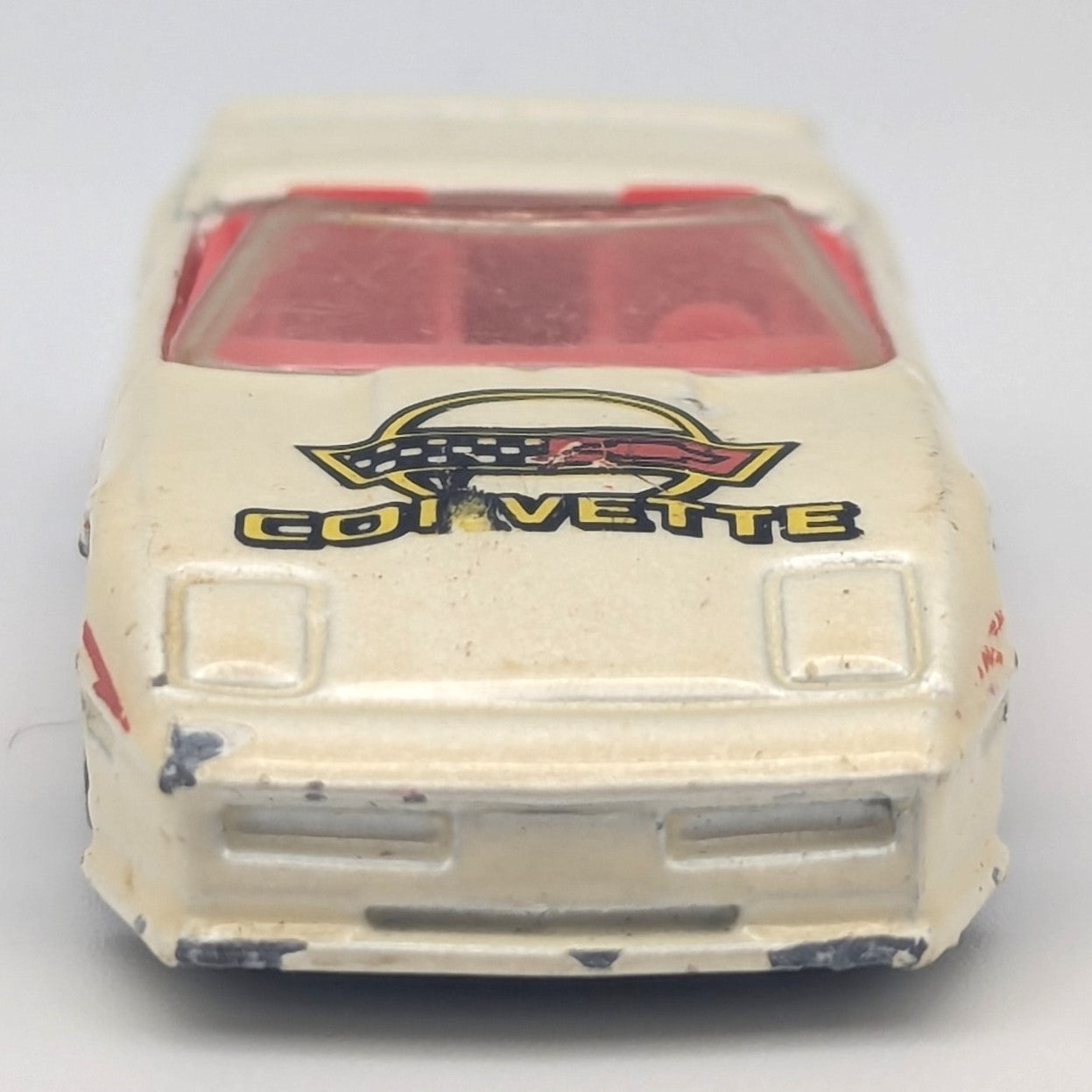 Hot Wheels Off-White Custom Corvette Convertible 1988 Malaysia