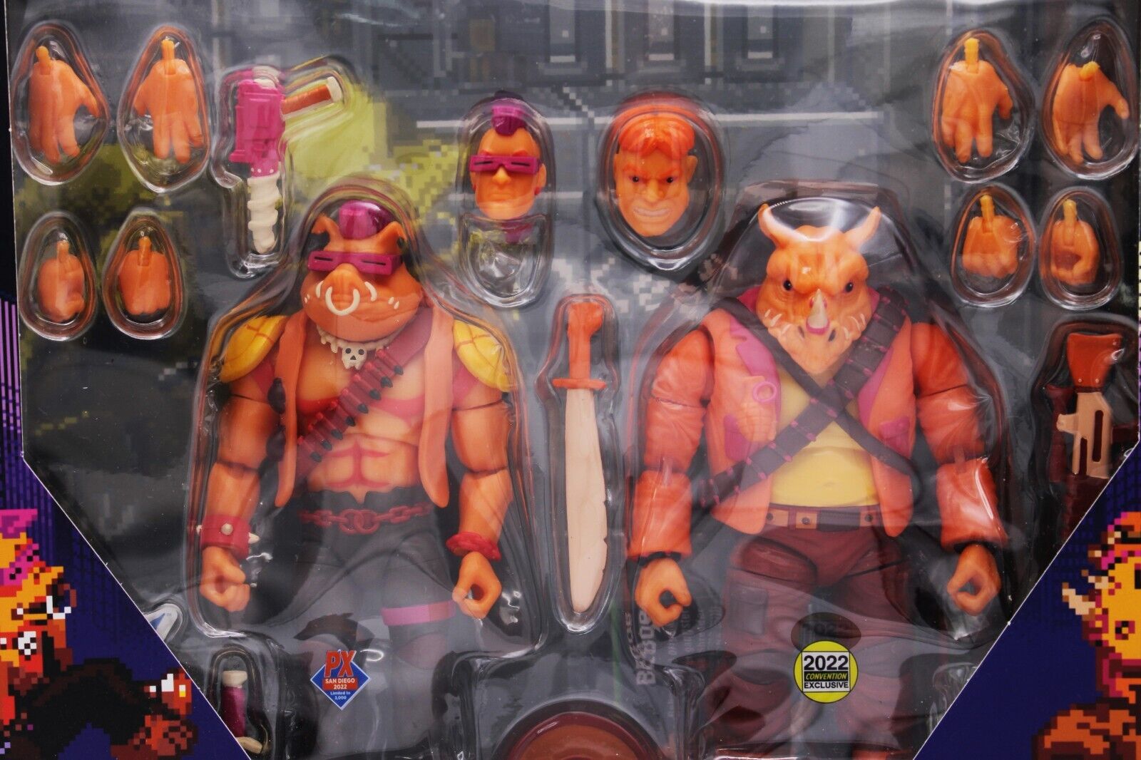 Nickelodeon Teenage Mutant Ninja Turtles Bebop & Rocksteady Arcade Flashing MIB