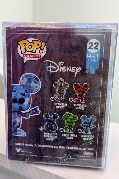 Funko POP! Art Series Disney #22 Conductor Mickey Walmart Exclusive Hard Case