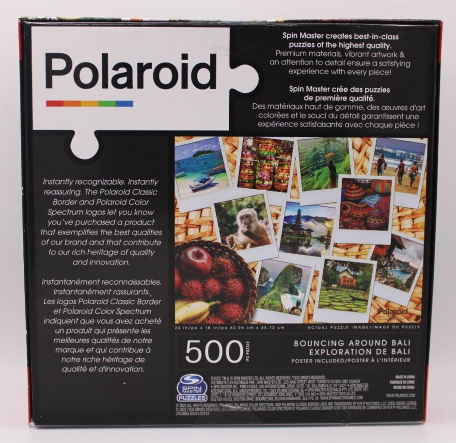 Spin Masters Polaroid "Bouncing Around Bali" - 500 Pcs Jigsaw Puzzle 24" x 18".