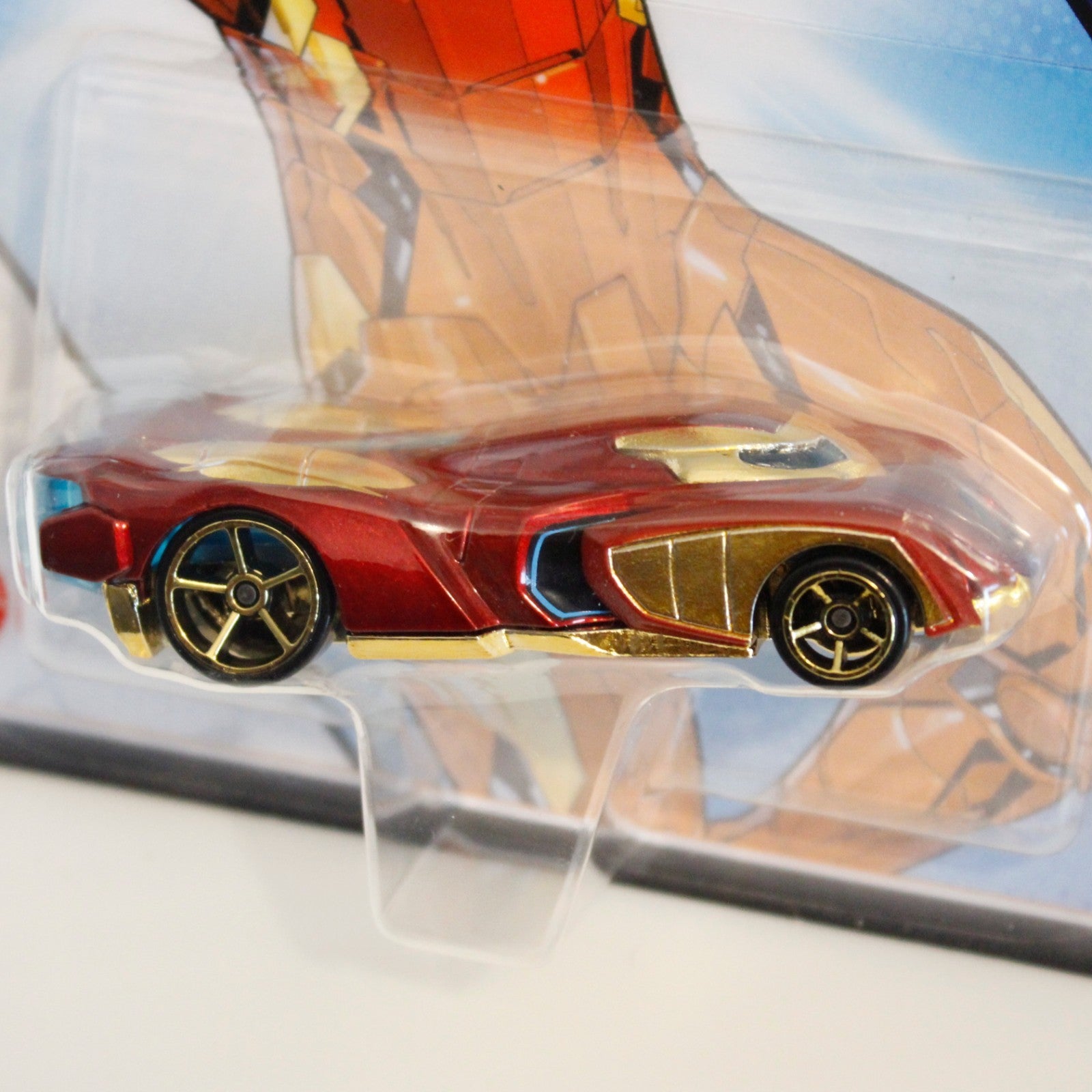 Lot of 2 Iron Man Hot Wheels Character Cars Comic Version Spider-Man Homecoming