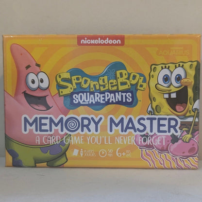 Nickelodeon SpongeBob SquarePants Memory Master Card Game Family Fun by Aquarius