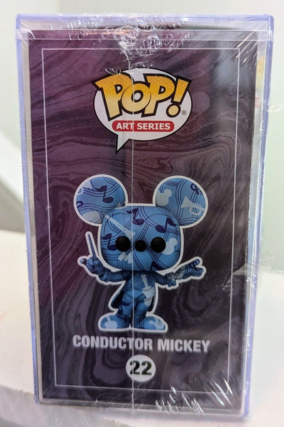 Funko POP! Art Series Disney #22 Conductor Mickey Walmart Exclusive Hard Case